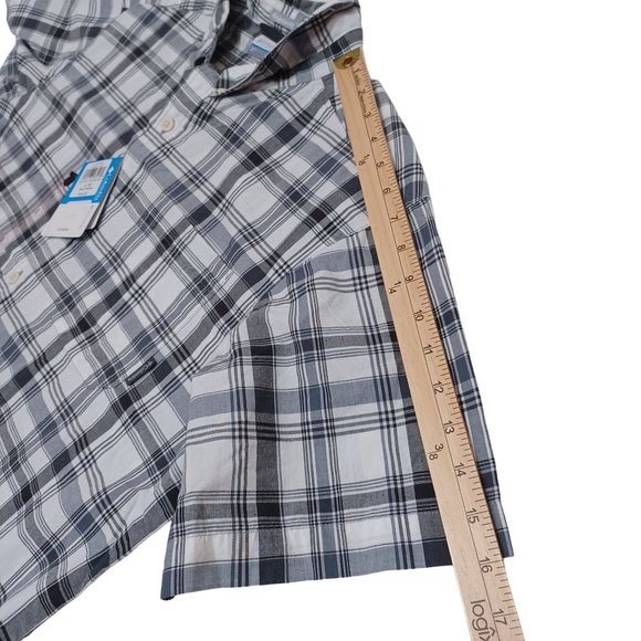 Columbia Rapid Rivers Short Sleeve Men's Plaid Button Down Shirt Size Large - Picture 8 of 12